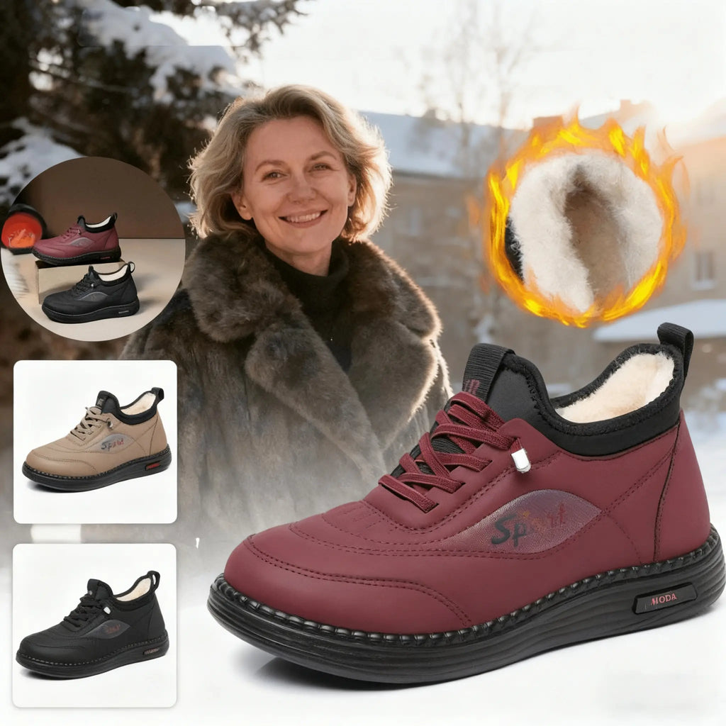 👟【35-41】Nowe zimowe aksamitne i grube antypoślizgowe buty dla mam, modne i uniwersalne ciepłe bawełniane buty, miękkie śniegowce