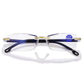 🕶【Kup jeden, a drugi dostaniesz gratis】Okulary do czytania HD z diamentową oprawką i filtrem światła niebieskiego
