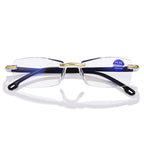 🕶【Kup jeden, a drugi dostaniesz gratis】Okulary do czytania HD z diamentową oprawką i filtrem światła niebieskiego