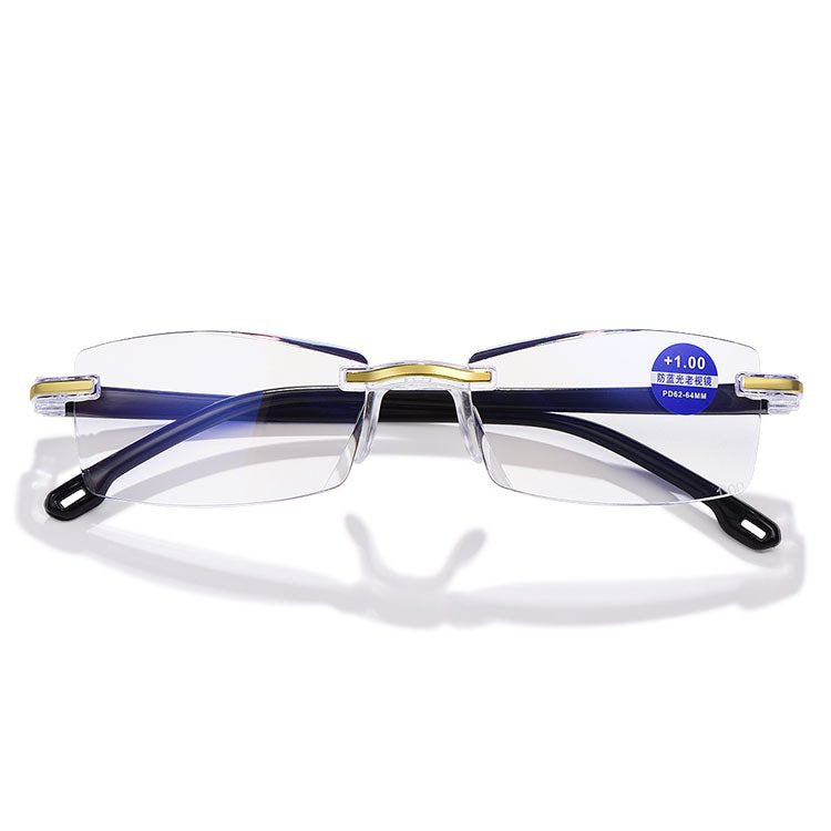 🕶【Kup jeden, a drugi dostaniesz gratis】Okulary do czytania HD z diamentową oprawką i filtrem światła niebieskiego