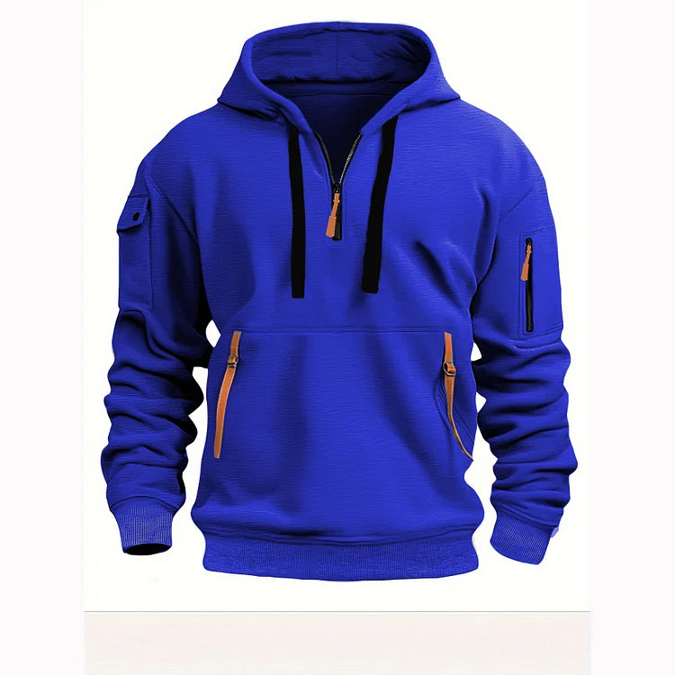 💥🧥【S-5XL】Męska sportowa bluza z kapturem zapinana na zamek i wiele kieszeni