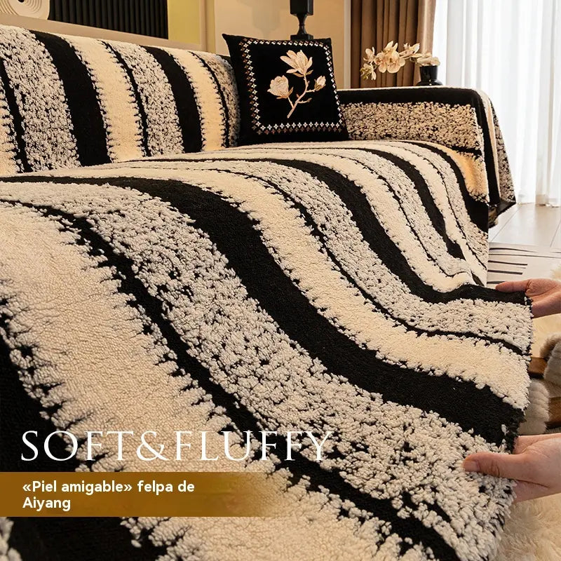 🛋️Oferta specjalna: 🎉Miękkie i antypoślizgowe pluszowe pokrowce na sofę【180*130cm】