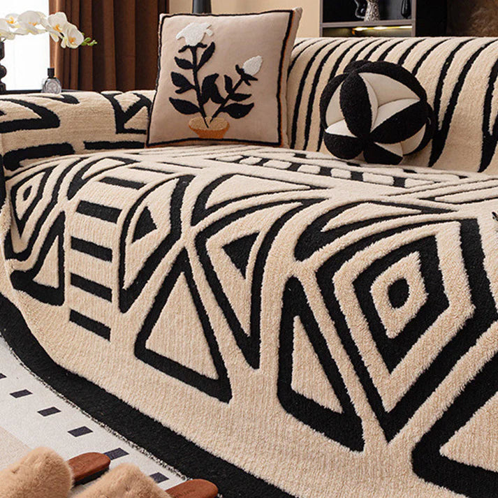 🛋️Oferta specjalna: 🎉Miękkie i antypoślizgowe pluszowe pokrowce na sofę【180*130cm】