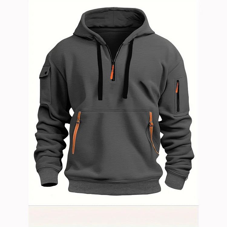 💥🧥【S-5XL】Męska sportowa bluza z kapturem zapinana na zamek i wiele kieszeni