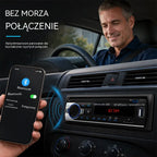 🎵Radio samochodowe Bluetooth, system audio Supersonic - ciesz się bezprzewodowym dźwiękiem wysokiej jakości podczas każdej jazdy.