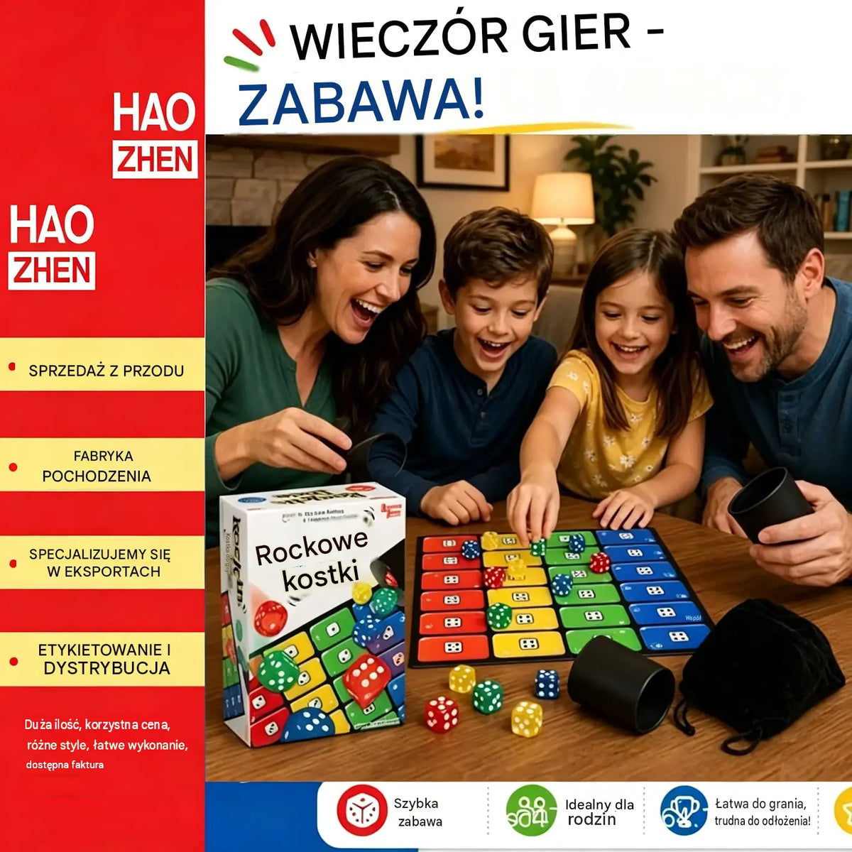 🎲👨‍👩‍👧‍👦Popularna gra planszowa w kości Ligreto