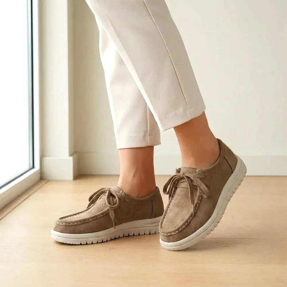 【36-43】Nowe buty casualowe z grubą podeszwą z 2026 r. - pogrubiona, antypoślizgowa i amortyzująca podeszwa; cholewka z zamszu retro; najwyższa jakość.