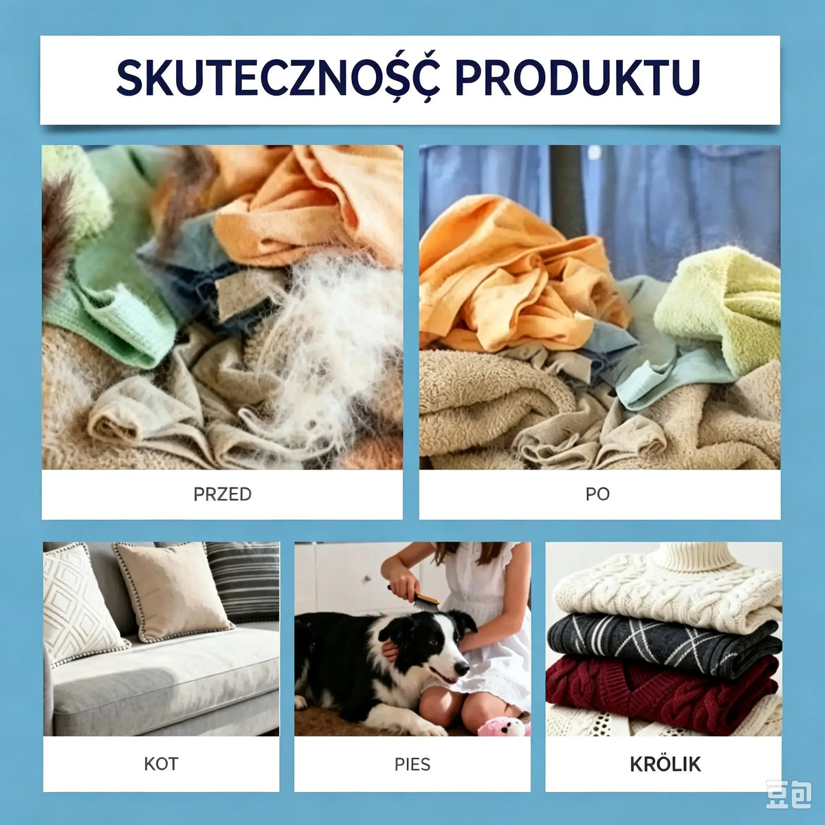 ✨🐾Wielokrotnego użytku kulki do prania do usuwania sierści zwierząt