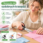 ✂️Profesjonalne nożyczki z ząbkowanym ostrzem do szycia, rękodzieła i codziennych projektów typu „zrób to sam”
