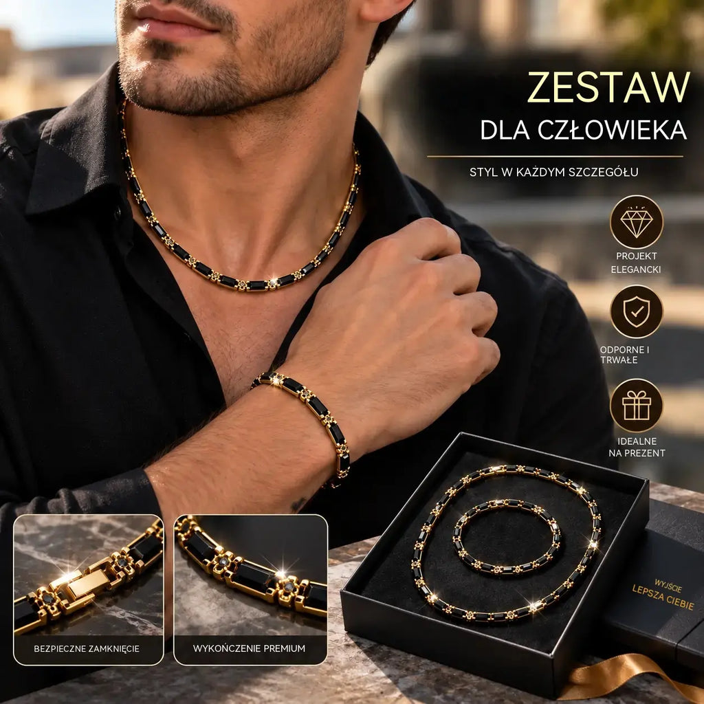50% ZNIŻKI OGRANICZONY CZAS! ⏰ Zestaw błyszczącej biżuterii: odważny, elegancki i najwyższej jakości