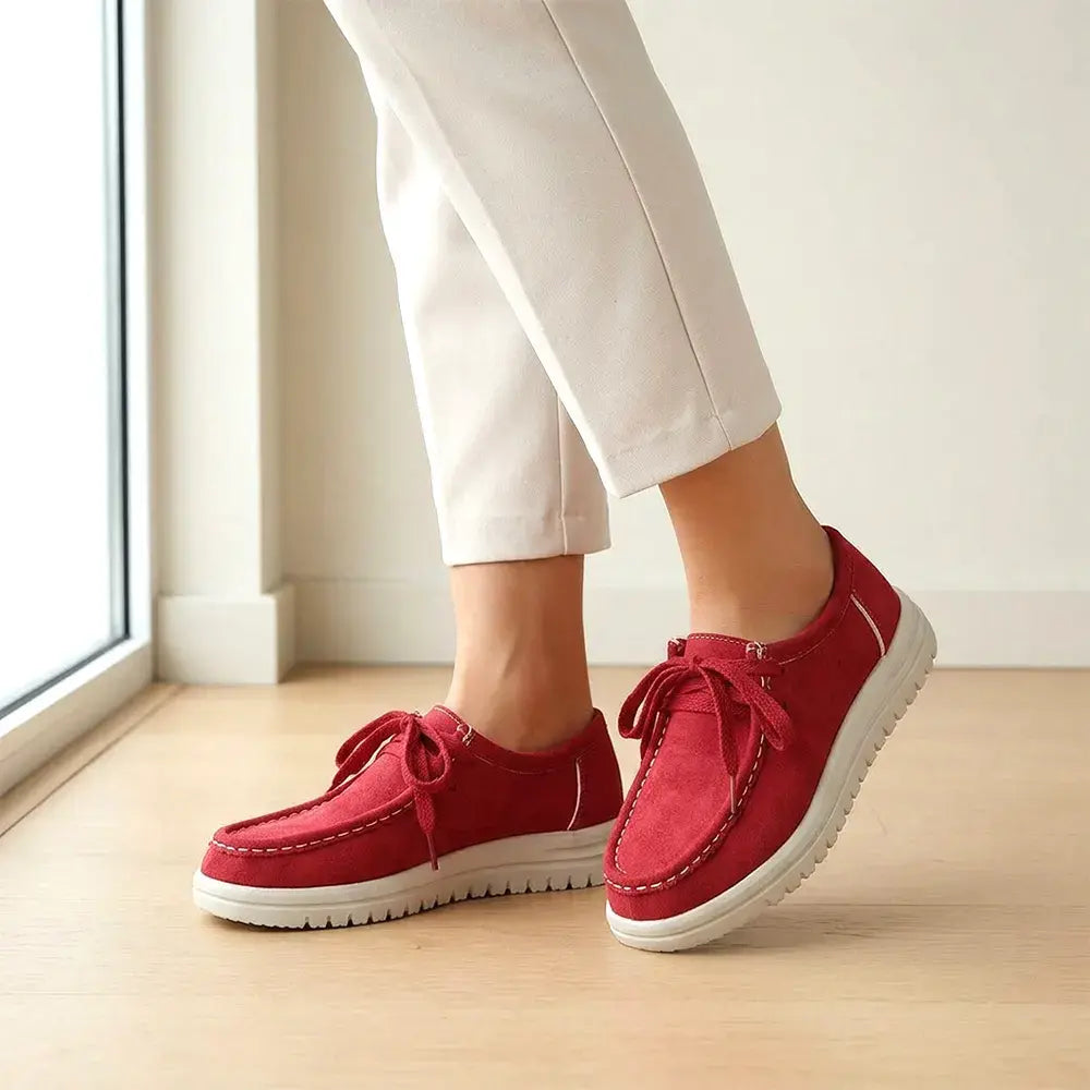 【36-43】Nowe buty casualowe z grubą podeszwą z 2026 r. - pogrubiona, antypoślizgowa i amortyzująca podeszwa; cholewka z zamszu retro; najwyższa jakość.