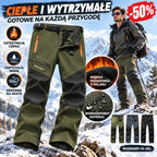 🏃‍♂️【S–5XL】2026 Nowe męskie spodnie outdoorowe na jesień i zimę – ciepłe, polarowe, wodoodporne i wiatroszczelne