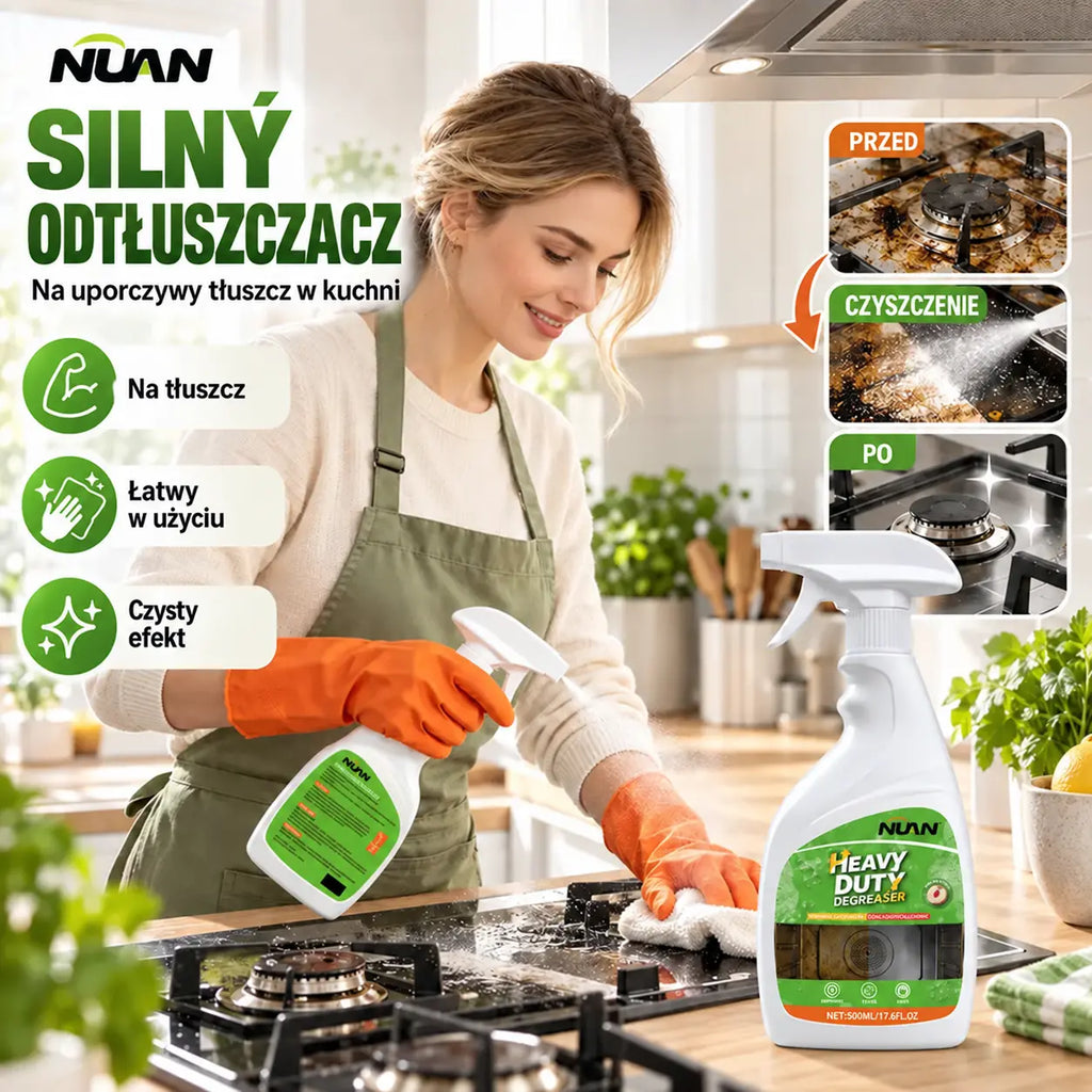 🔥Oferta ograniczona czasowo: produkt za pół ceny🔥! Nowy środek do usuwania tłustych plam (wersja 2026) – wystarczy jedno psiknięcie, by automatycznie rozpuścić zabrudzenia; bez konieczności szorowania.