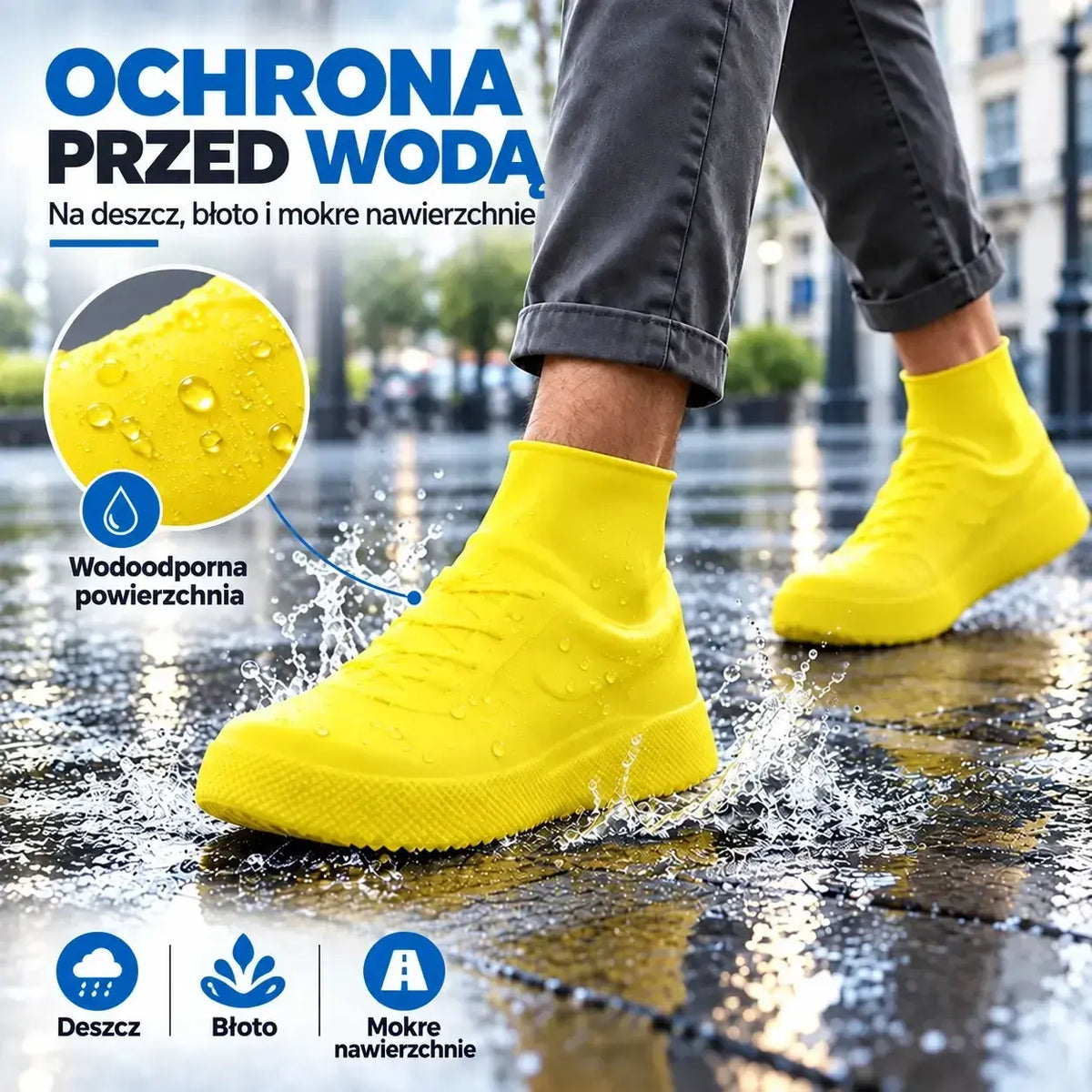 🥾💦Odporne gumowe ochraniacze na buty | Ochrona przed wodą i błotem
