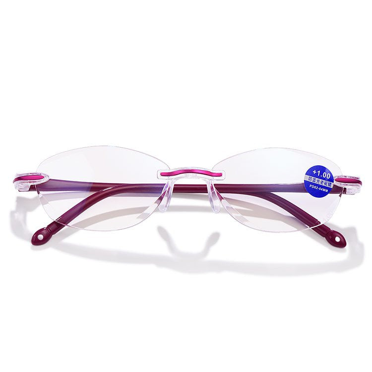 🕶【Kup jeden, a drugi dostaniesz gratis】Okulary do czytania HD z diamentową oprawką i filtrem światła niebieskiego
