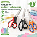 ✂️Profesjonalne nożyczki z ząbkowanym ostrzem do szycia, rękodzieła i codziennych projektów typu „zrób to sam”