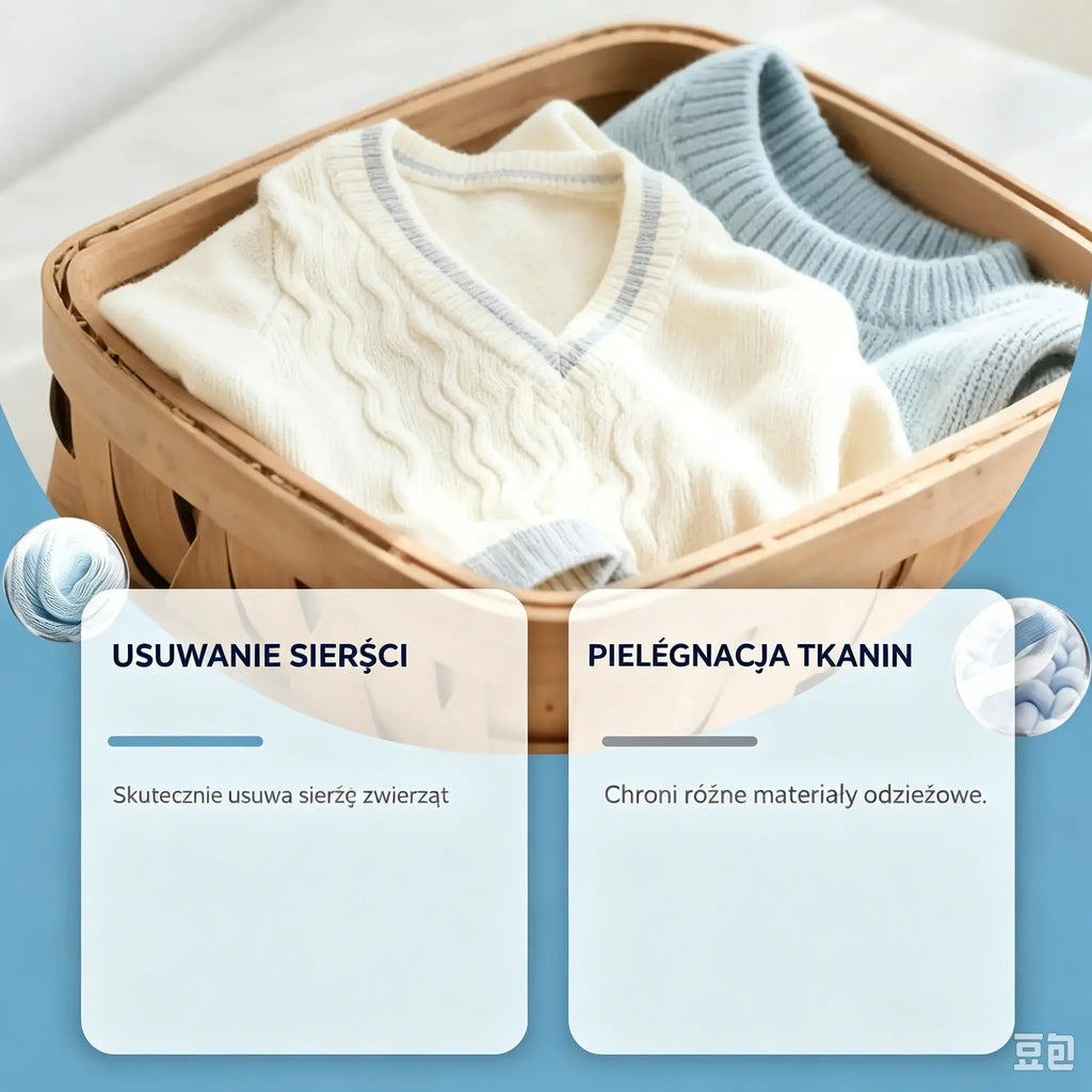 ✨🐾Wielokrotnego użytku kulki do prania do usuwania sierści zwierząt