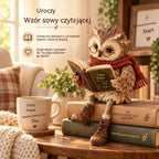 💥 50% taniej przez ograniczony czas! 🦉 Urocza figurka sowy czytającej książkę