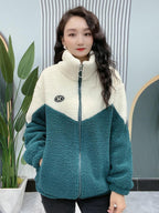 🔥🐏【M-4XL】Zimowa kurtka polarowa, kurtka bawełniana, wzmocniona kurtka bawełniana z wełny jagnięcej, ciepła kurtka
