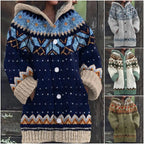 【S~5XL】✨2026 Jesień/Zima Nowa Elegancka Kolorowa Kurtka z Kapturem Retro