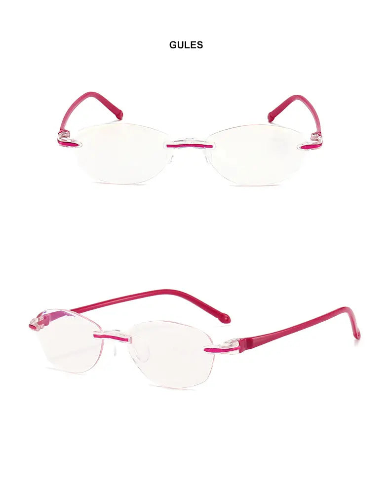 🕶【Kup jeden, a drugi dostaniesz gratis】Okulary do czytania HD z diamentową oprawką i filtrem światła niebieskiego