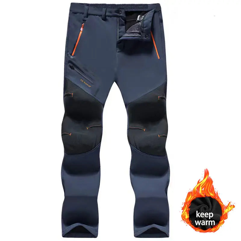 🏃‍♂️【S–5XL】Nowe męskie spodnie outdoorowe na jesień i zimę – ocieplane polarem, wodoodporne i wiatroszczelne
