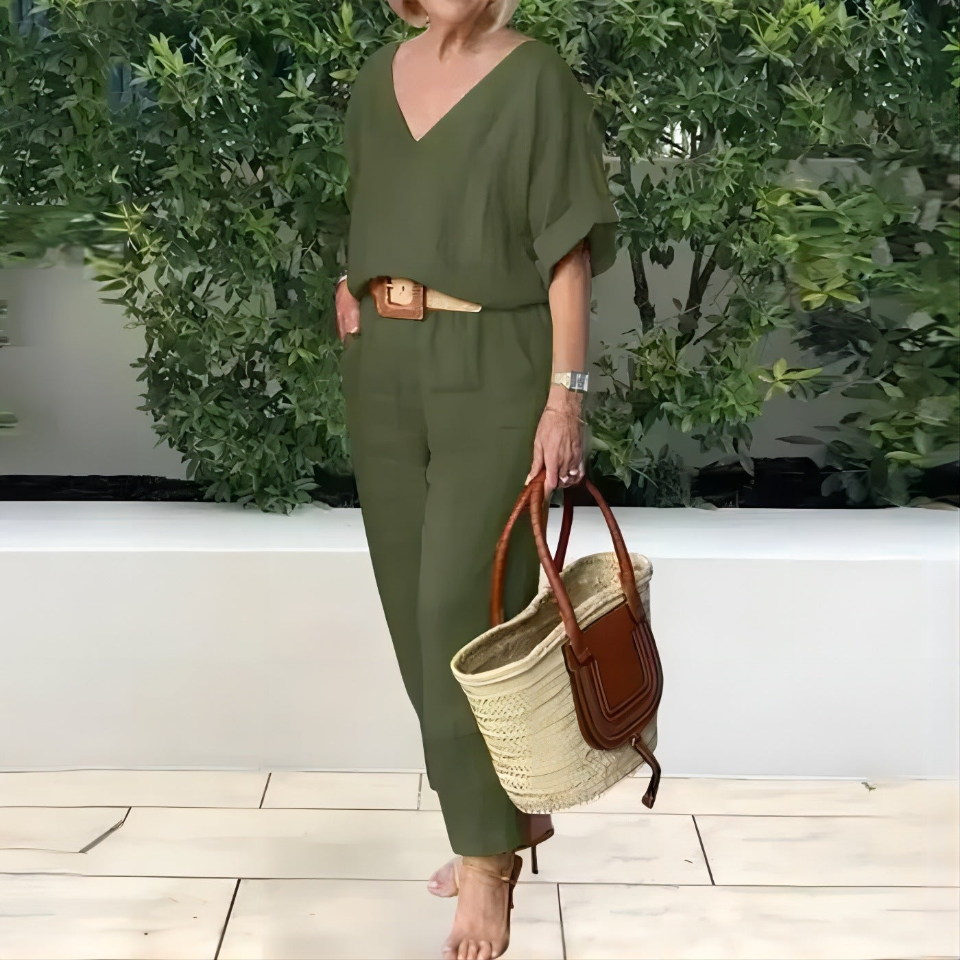 👗 Compleu damă de vară din in și bumbac, lejer și respirabil
