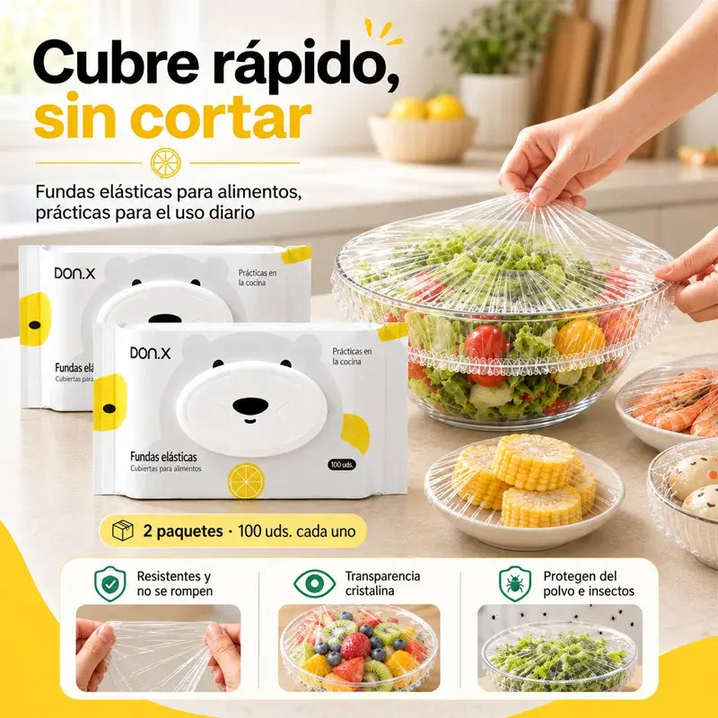 🔥Kup 1, a 1 otrzymasz GRATIS!🔥🥗✨ Jednorazowe osłonki na żywność | Extra duże i wytrzymałe, idealne do talerzy, misek i owoców